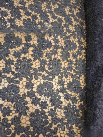 Csipke alkalmi köves, 100 % poliészter szélesség:130cm