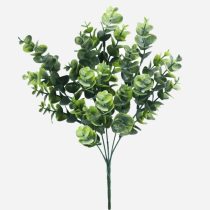   Természetes hatású eukaliptusz ág, prémium műnövény dekor, zöld, 34cm
