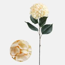   Hortenzia (Hydrangea) prémium dekorációs művirág szál 88cm, barack színű