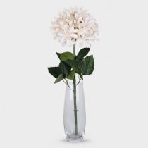   Hortenzia (Hydrangea) prémium dekorációs művirág szál 68cm, púder színű