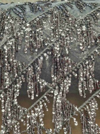 Alkalmi fringe 100% poliészter, 125 cm