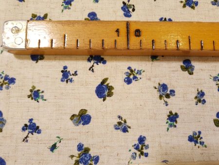 Len Mintás - Kisvirágos, 15% len, 85% PE, szélesség: 137cm (válasszon színt a legördülő menüben)